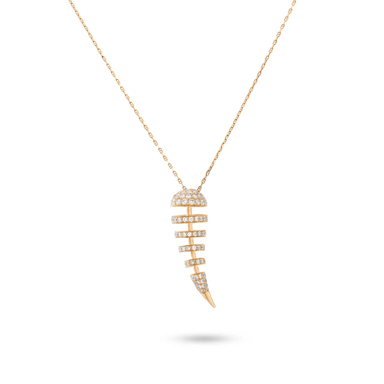 collier en or jaune et diamants