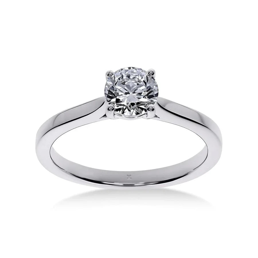 Elegance Round Diamond Engagement Ring LeDiamanti LeDiamanti