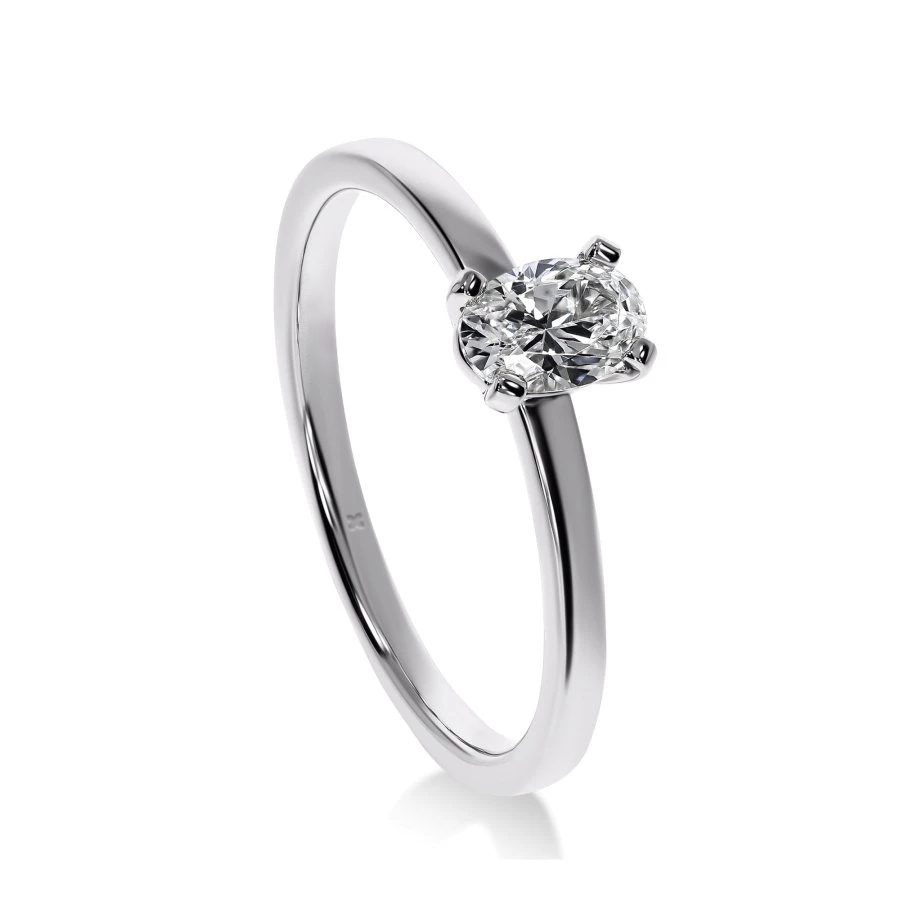 Mon Coeur - Bague de Fiançailles Diamant Ovale | LeDiamanti - LeDiamanti