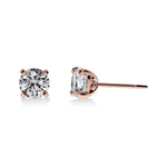Boucles d'Oreilles Diamant Rond | LeDiamanti - LeDiamanti