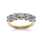 Alliance Diamants Ronds Moderne Ange | LeDiamanti - LeDiamanti