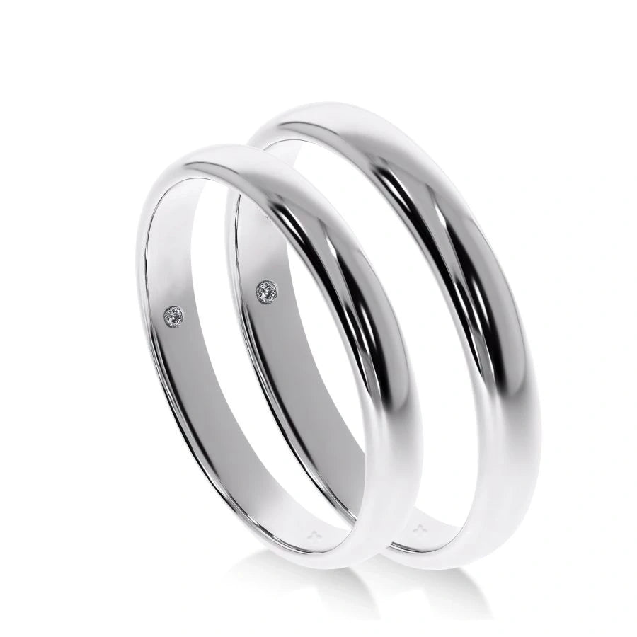 Gabin Gold Diamond Men's Wedding Band MM LeDiamanti - Main Image