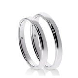 Alliance Homme Gaspard Platine & Diamant 3 MM | LeDiamanti - LeDiamanti