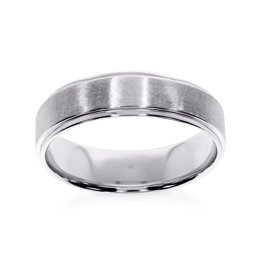 Men's Wedding Band Brushed Gold MM LeDiamanti LeDiamanti