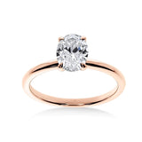 Love - Bague de Fiançailles Diamant Ovale | LeDiamanti