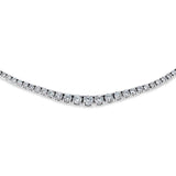 Collier de mariage Calypso en diamant 9 carats, gros plan, or blanc, bijou de luxe certifié.